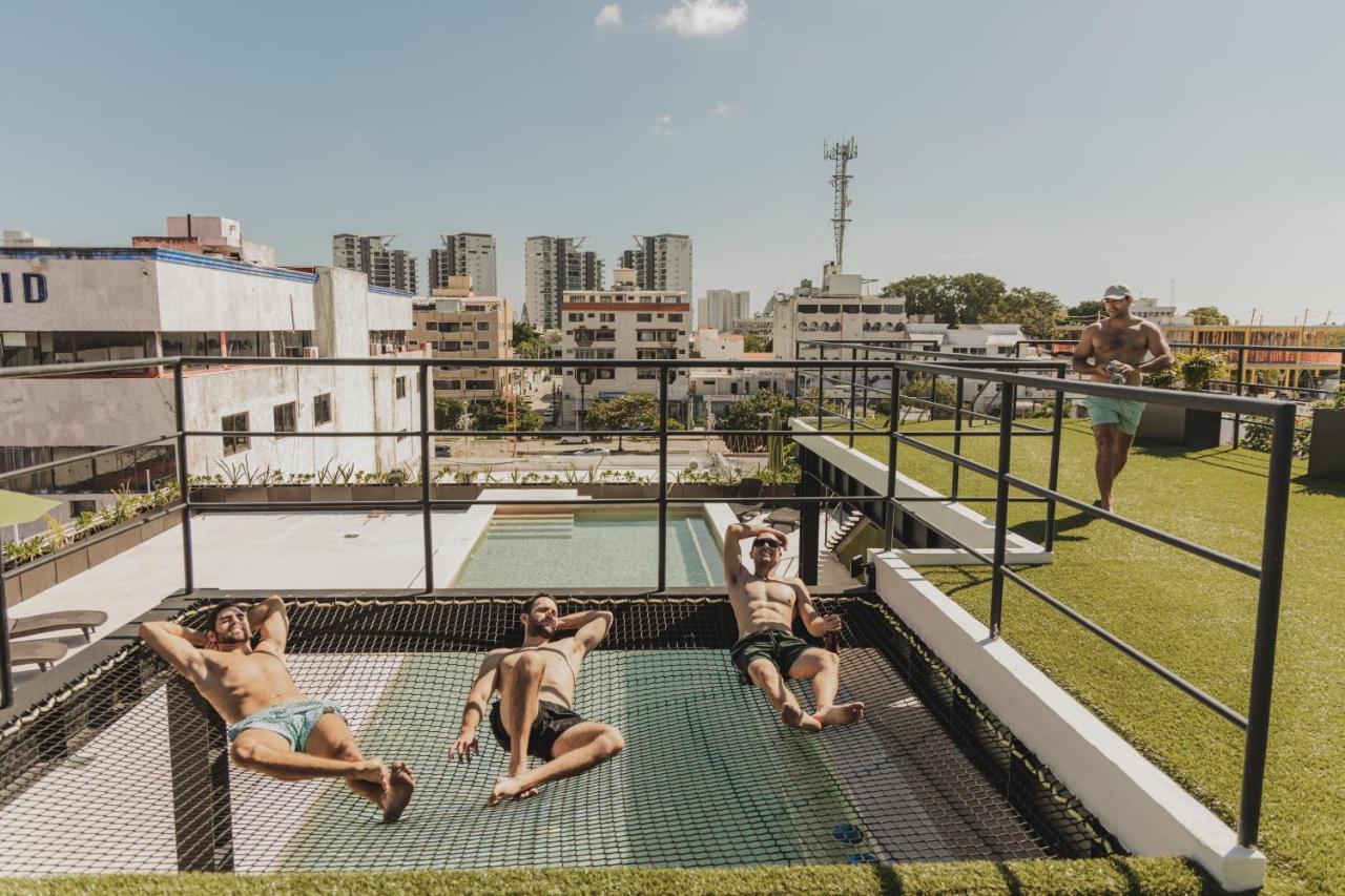 Caleta Hostel Rooftop & Pool Cancún Exterior foto